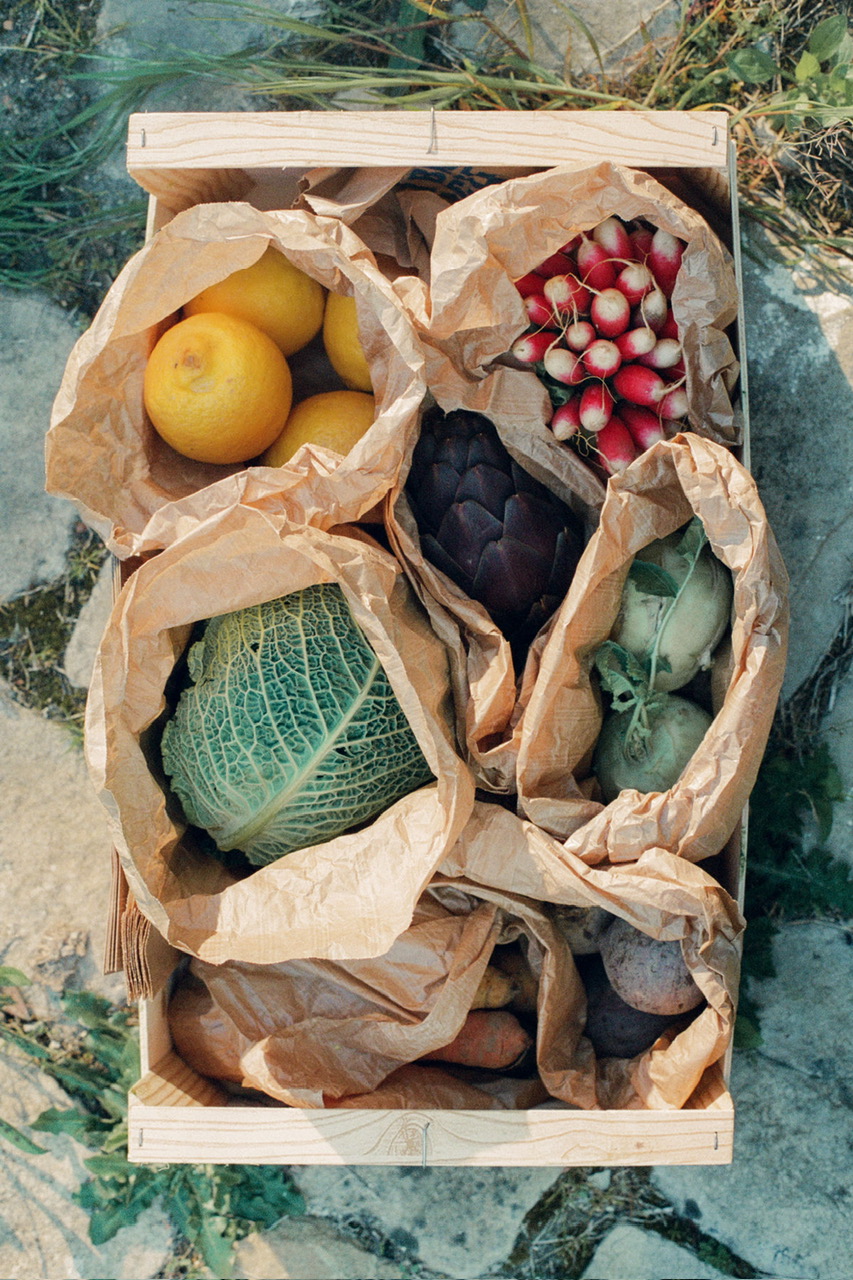 Fresh local produce from Aegean island suppliers